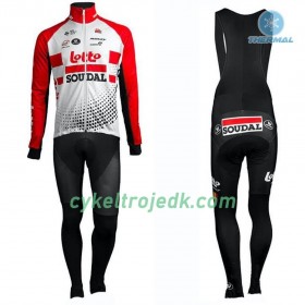 Cykeltøj Langærmet Vinter + Bib Cykelbukser 2019 Lotto Soudal N001
